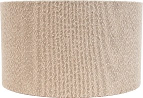 Бежов текстилен абажур с плюшена материя 35/35/20