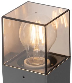 Външна стенна лампа тъмно сива с датчик за движение IP44 - Denmark