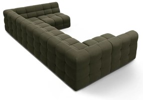 Зелен ъглов диван (U форма) Kendal – Micadoni