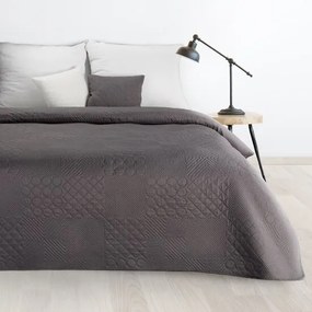 Дизайнерска покривка за легло Boni тъмно сиво Ширина: 220 см | Дължина: 240 см