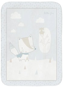 KIKKA BOO Меко зимно одеяло 110/140 см. LITTLE FOX СИНЬО