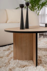 Кафе маса Sable, цвят Сапфир Дъб Черен