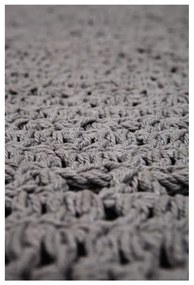 Сив памучен килим с ръчна кука , ⌀ 120 cm Alma - Nattiot