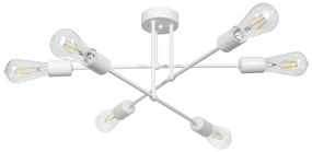 Плафон КОМПАС, бял, 6xE27