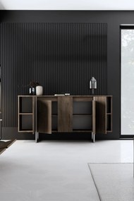 Конзола Luxe, цвят Орех Сребърен