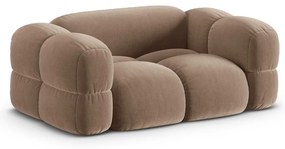 Кафяв кадифен диван 180 cm Loretto – Cosmopolitan Design