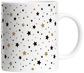 Бяла керамична чаша с коледен мотив 330 мл - Butter Kings