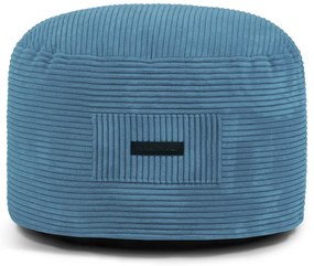 Синя табуретка от рипсено кадифе Om 60 – SLOWDOWN