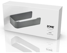 Сив стенен метален държач за тоалетна хартия Ume – Zone