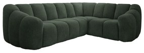 Тъмнозелен ъглов диван (десен ъгъл/L форма) Shell – Miuform