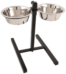 Комплект купички с основа за куче от неръждаема стомана – Love Story