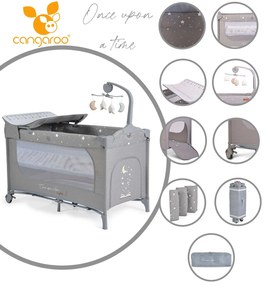 Cangaroo - Детска кошара Once upon a time 3 сив