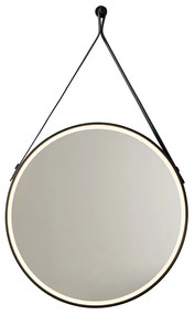 Модерно огледало за баня черно с LED и сензорен димер - Pien