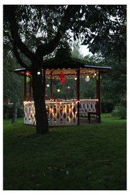 Бял външен слънчев LED фенер , ø 20 cm - Star Trading