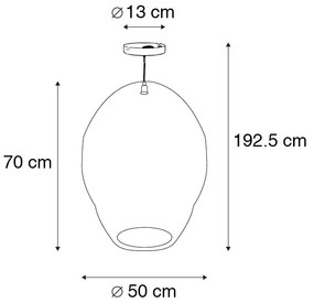 Ориенталски висящ аплик златен 70 см - Nidum