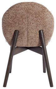 Кафяви тапицирани трапезни столове в комплект 2 бр. Sinosa – Light &amp; Living