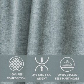 Светлосин шенилов сгъваем/с място за съхранение ъглов диван (ляв ъгъл) Velto – Maison de Rêve