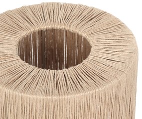 Japandi настолна лампа черна с кафяво въже - Smilla