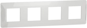 SE Лицева рамка 4х цвят Бял Unica Studio  - NU200818