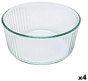 Форма за Печене Pyrex Classic Суфле 21 x 21 x 10 cm Прозрачен Cтъкло (4 броя)