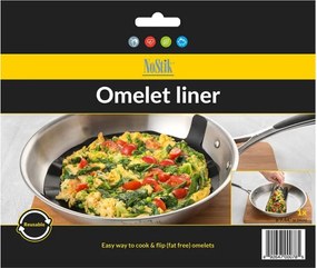 Подложка за тиган NoStik DDD430, Диаметър 24 см, За омлет, Незалепващо покритие, Многократна употреба, Черен