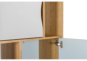 Тюркоазен шкаф за книги 65x191 cm Avon - Woodman