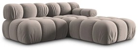 Светлокафяв кадифен модулен диван 282 cm Bellis – Micadoni