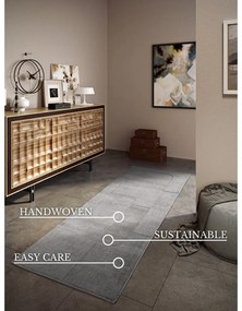 Сива ръчно изработена вълнена пътека 80x250 cm Charlotte – Villeroy&amp;Boch