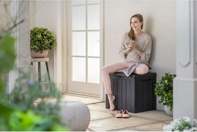 Тъмносива пластмасова градинска кутия за съхранение Urban – Keter