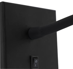 Модерна гъвкава стенна лампа черна LED - Flex
