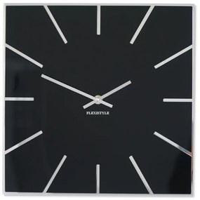 Черен квадратен часовник