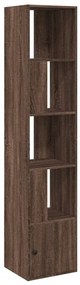 848247 vidaXL Библиотека, кафяв дъб, 40x36x189 см, инженерно дърво