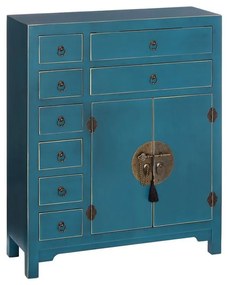 Син висок скрин 73x90 cm Oriente – Ixia