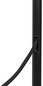 Подова лампа за външен монтаж черна с бял абажур IP65 25 см - Virginia