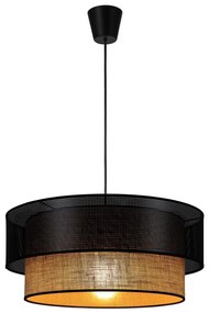 Пендант на кабел BORHO 1xE27/60W/230V черен/юта