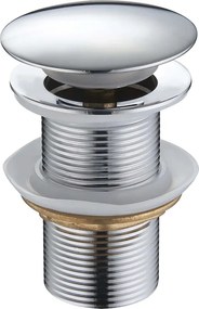 Mexen тапа клик-клак кръгла, хром - 79910-00