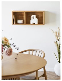 На няколко нива стенен рафт от декор от дъб в естествен цвят 20 cm Oshawa – House Nordic