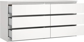Бял скрин 154x76x50 cm Naia – Tvilum