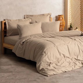 Комплект калъфки за завивки Plaid 4 бр Двойни 200x220 цвят норка