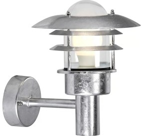 Nordlux - Екстериорен аплик LONSTRUP 1xE27/60W/230V IP44 сребрист