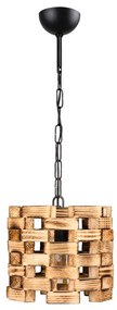 Висяща лампа в естествен цвят с дървен абажур ø 20 cm Match - Squid Lighting