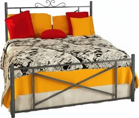 Легло Orion-90x200-Silver Σφυρίλατο-Με ποδαρικό