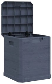 45684 vidaXL Градинска кутия за съхранение, 90 л, антрацит
