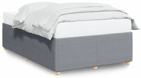 3284921 vidaXL Рамка за легло без матрак,, светлосива, 120x190 см, плат