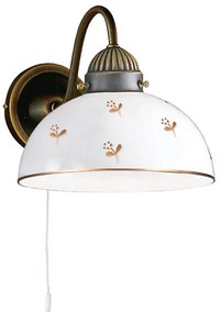 Kolarz 731.61.170 - Елегантна настенна лампа NONNA 1xE27/75W/230V с флорална декорация в розово злато