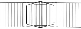 Сушилник за дрехи Brabantia Hangon 1004168, 25 м, 8 закачалки, Регулируем, Заключване за деца, Черен мат