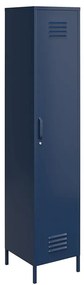 Син метален шкаф 38x185 cm Bradford - Queer Eye