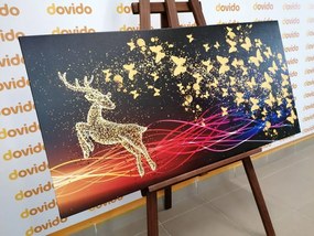 Картина на платно – Великолепен елен с пеперуди