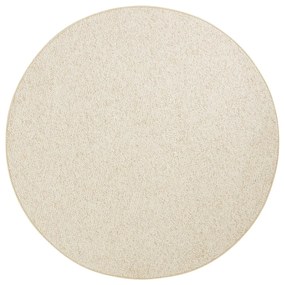 Кремав кръгъл килим ø 133 cm Wolly – BT Carpet