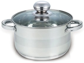 Тенджера с капак SAPIR SP 1210 GI24, 6.5 литра, 24x14.5 см, Многослойно дъно, Индукция, Инокс